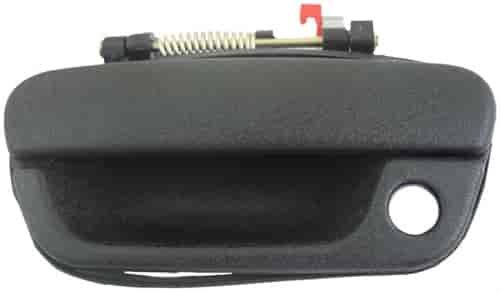 Exterior Door Handle Front Left Textured Black Plastic