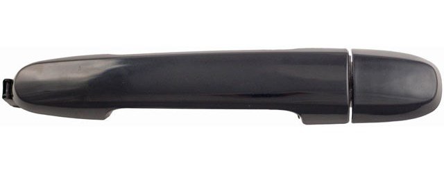 Exterior Door Handle Front Right Without Keyhole Smooth Black Plastic