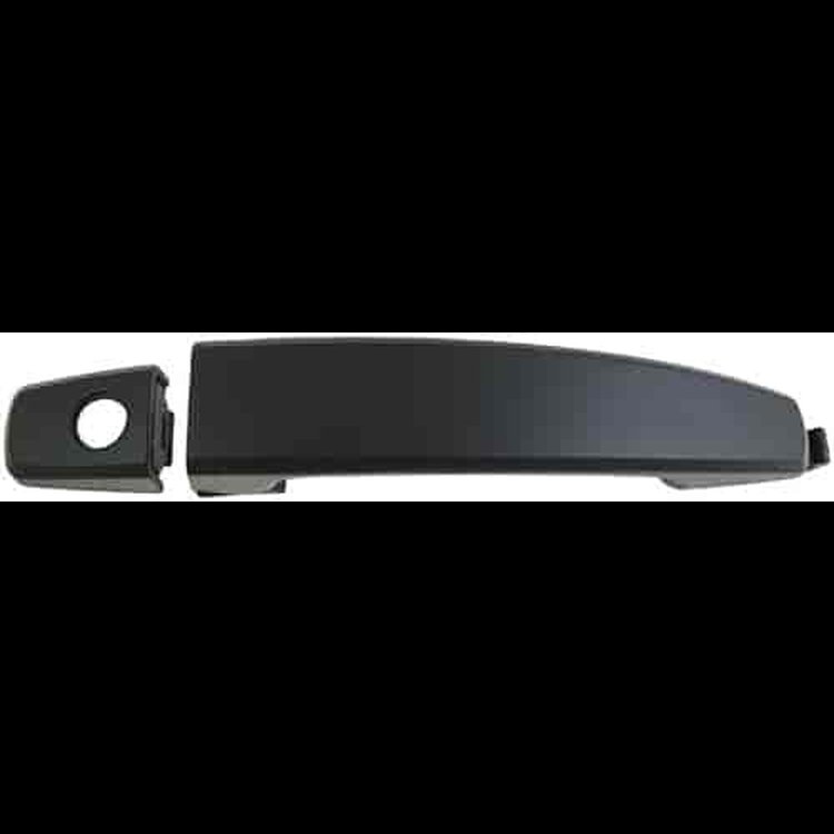 Exterior Door Handle Front Left With Keyhole Textured Black
