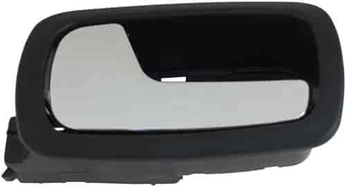 Interior Door Handle Rear Left Kit Chrome Lever Black Housing