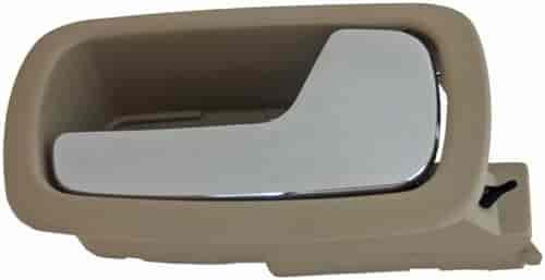 Interior Door Handle Rear Right Kit Chrome Lever Beige Housing Neutral