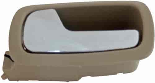 88674 Interior Door Handle Rear Left Kit Chrome Lever Beige Housing (Neutral); 2005-2007 Chevrolet, 2007 Pontiac