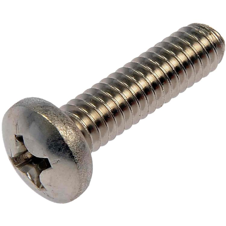 898-549 Machine Screw-Pan Phillips Head-Stainless Steel- 1/4-20 x 1 in.; 18-8 Stainless