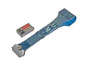 Swivel Handle Scraper Uses single edge steel or plastic razor blade