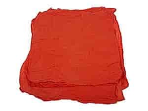 Shop Towels Machine washable, red, hemmed towels