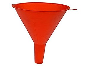 7 In. Plastic Fast Flow Funnel with Filter 9-811
