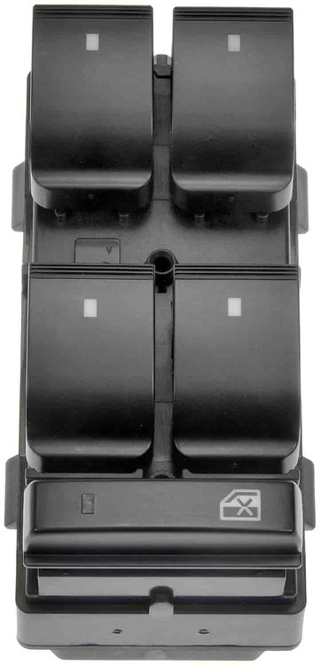 Power Window Switch - Master Left Side - Amber Color Backlight