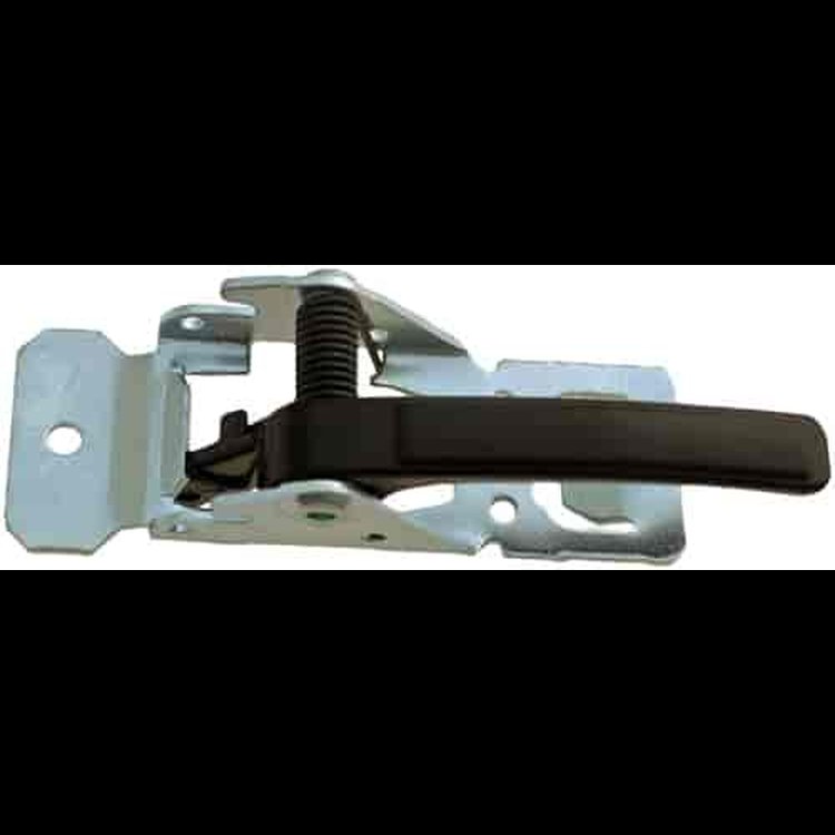 Interior Door Handle Front And Rear Left Textured Black Metal