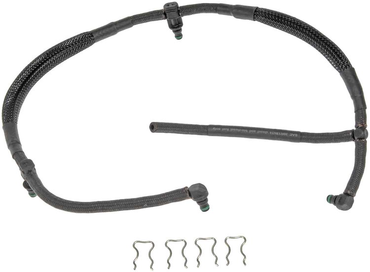 904-123 Left Diesel Return Line; 2004-2010 Chevrolet; 2004-2010 GMC
