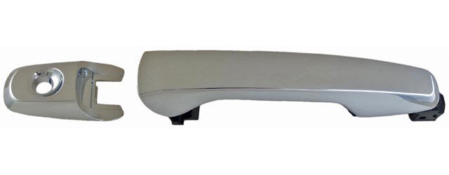 Exterior Door Handle Front Left Chrome Without Push Button Start With Keyhole
