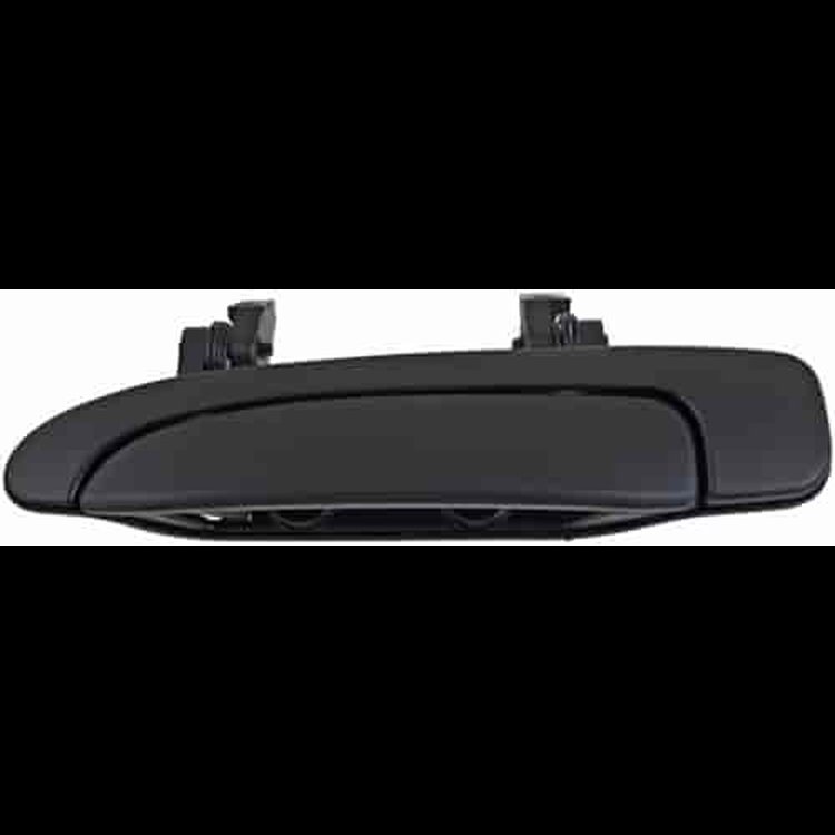 Exterior Door Handle Rear Left Smooth Black Lever Textured Black Housing