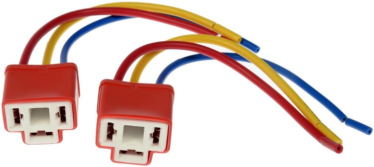 High Temperature Ceramic Headlight Plug For H4 and 9003 Bulbs