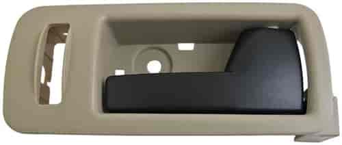 Interior Door Handle Front Right Black Lever Beige Housing Stone