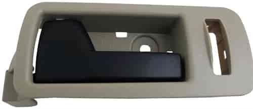 Interior Door Handle Front Left Black Lever Beige Housing Stone