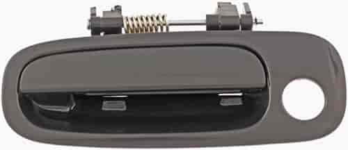 Exterior Door Handle Front Left Smooth Black