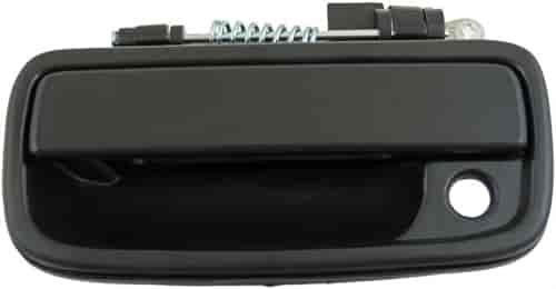Exterior Door Handle Front Left Plastic Base Black