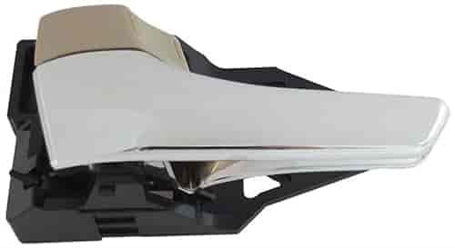 Interior Door Handle Front Or Rear Left Chrome Lever Brown Knob
