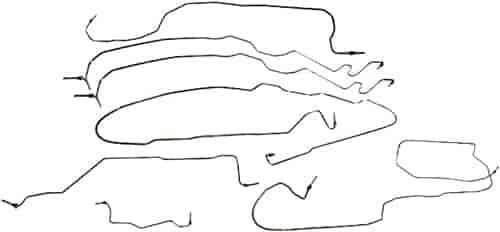 Stainless Steel Brake Line Kit Chevrolet Avalanche 2500/Suburban 2500, GMC Yukon XL