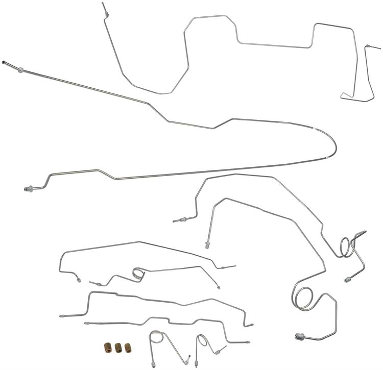 Stainless Steel Brake Line Kit 1995-99 Chevy/GMC K1500 Suburban 5.7L