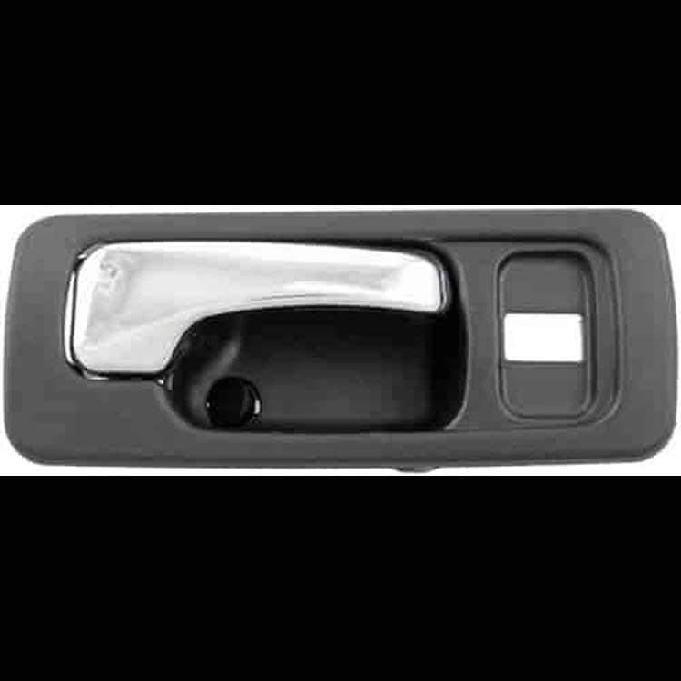 Interior Door Handle Front Right With Lock Hole Chrome Black