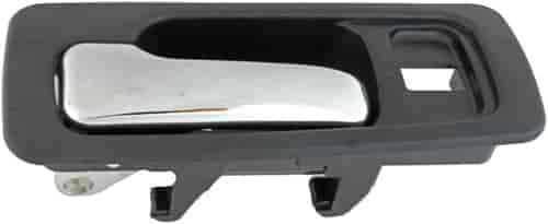 Interior Door Handle Front Left With Lock Hole Chrome Blue