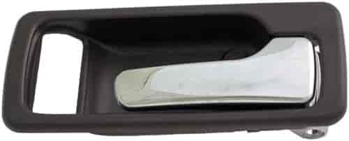 Interior Door Handle Front Right Without Power Lock Chrome/Brown