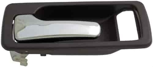 Interior Door Handle Front Left Without Power Lock Chrome/Brown