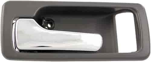 Interior Door Handle Front Left Without Power Lock Chrome/Gray