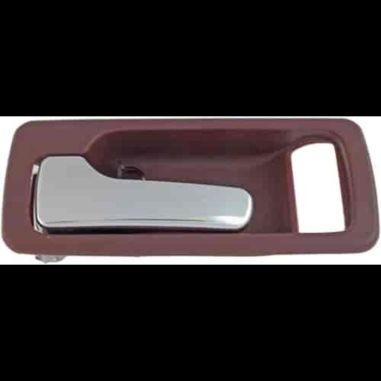 Interior Door Handle Front Left Without Power Lock Chrome/Red