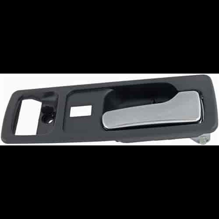 Interior Door Handle Front Right With Power Lock Chrome/Black