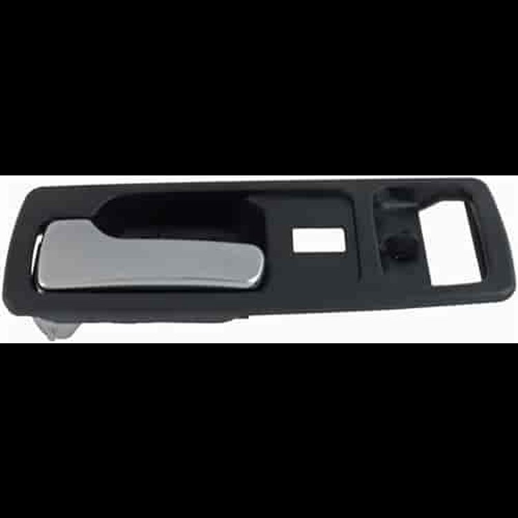 Interior Door Handle Front Left With Power Lock Chrome/Black