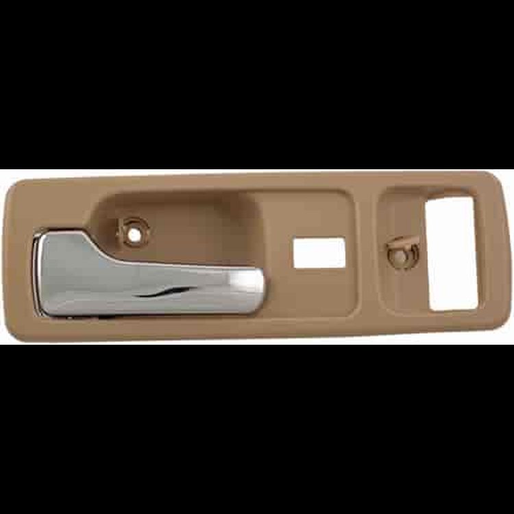 Interior Door Handle Front Left With Power Lock Chrome/Beige
