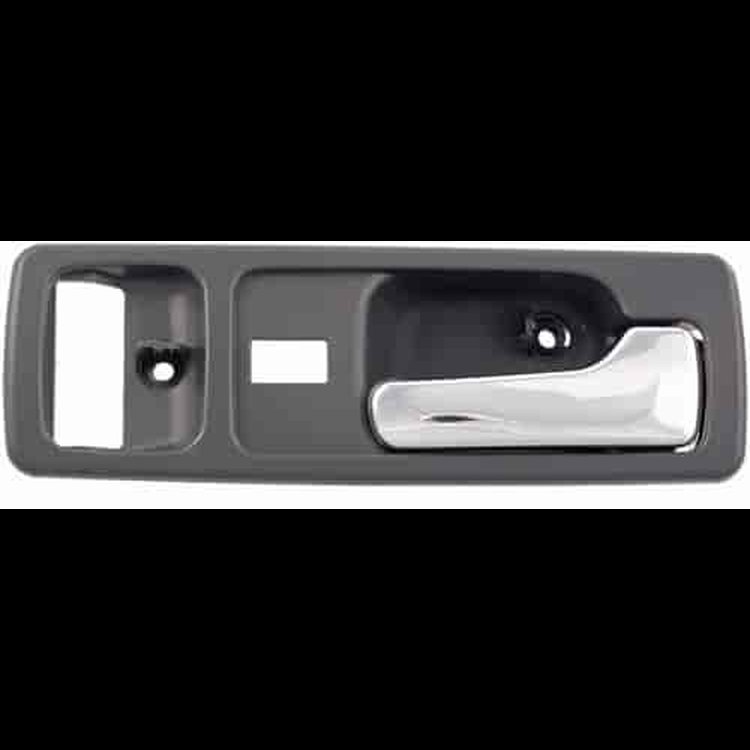 Interior Door Handle Front Right With Power Lock Chrome/Gray