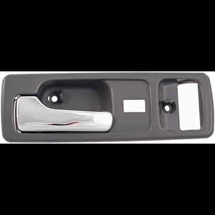 Interior Door Handle Front Left With Power Lock Chrome/Gray