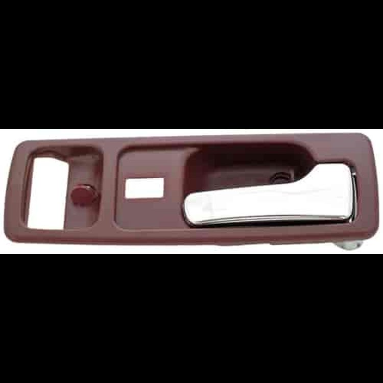 Interior Door Handle Front Right With Power Lock Chrome/Red