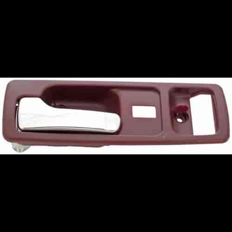 Interior Door Handle Front Left With Power Lock Chrome/Red