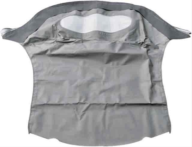 Convertible Top Black Sailcloth Vinyl Plastic Window