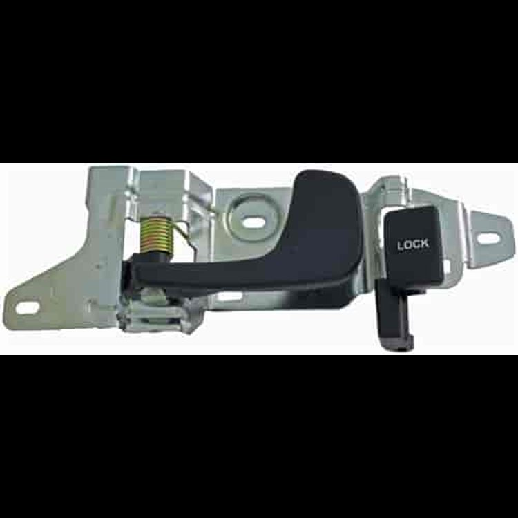 Interior Door Handle Front Left Black Metal