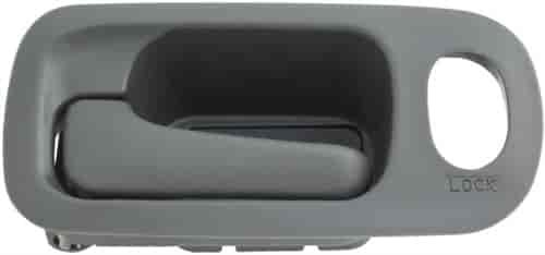 Interior Door Handle Front Left With Lock Hole Gray Graphite