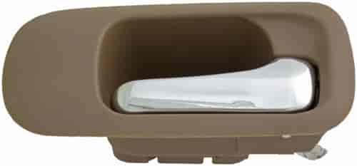 Interior Door Handle Chrome/Brown Saddle