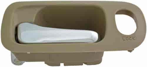 92688 Interior Door Handle Front Left Chrome/Beige Ivory; 2002-2006 Honda Cr-v