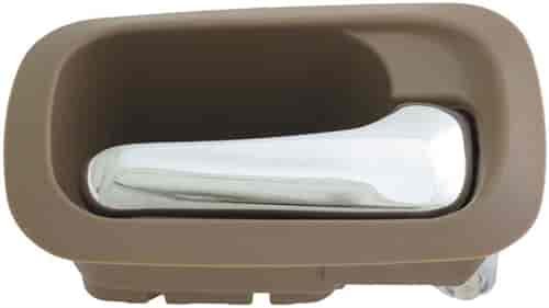 Interior Door Handle Rear Right Chrome/Brown Saddle