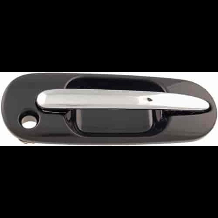 Exterior Door Handle Front Right Chrome/Black