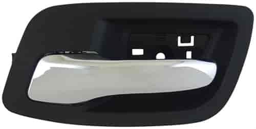 Interior Door Handle Rear Left Chrome Lever Black Housing