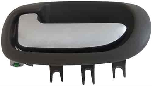 Interior Door Handle Rear Left Chrome Lever Gray Housing