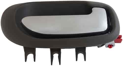 Interior Door Handle Rear Right Chrome Lever Gray Housing