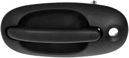 Exterior Door Handle Side Sliding Left With Keyhole Textured Black