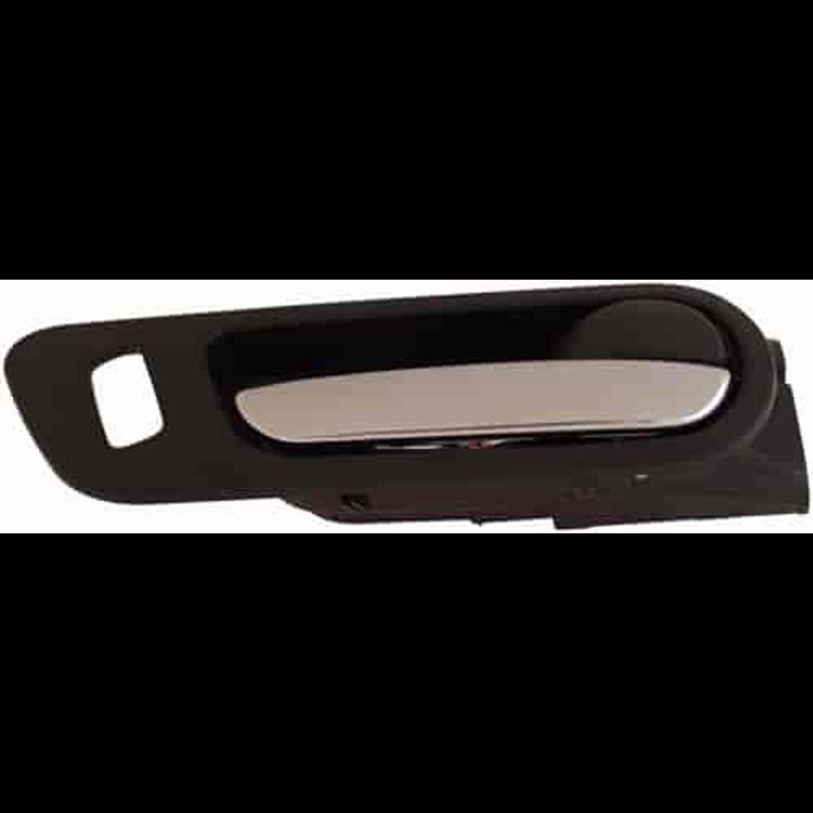 Interior Door Handle Front Right Chrome Lever Black Housing