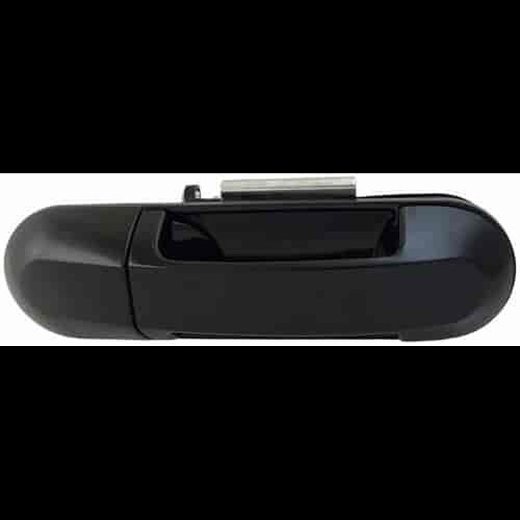 Exterior Door Handle Front Right Without Keyhole TK Black Clearcoat Black