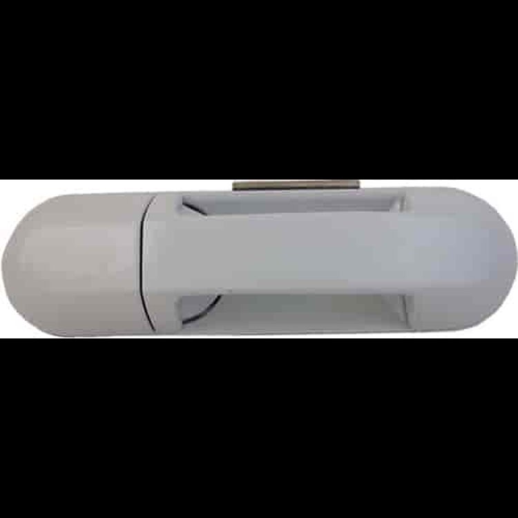 Exterior Door Handle Front Right Without Keyhole White Clearcoat White